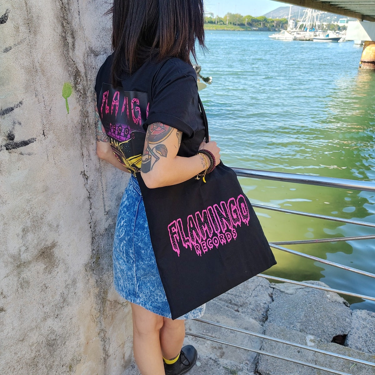 Tote Bag Pink Logo by Weerko